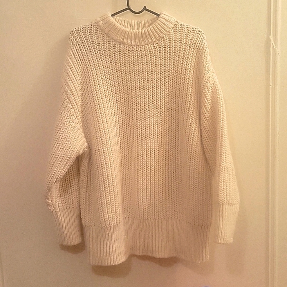 Zara Chunky‎ sweater. EUC. Fishermancore Cottagecore New England Coastal Preppy